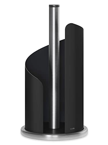stardis Küchenrollenhalter Edelstahl, schwarz matt Rollenhalter für Küchenrolle Cover