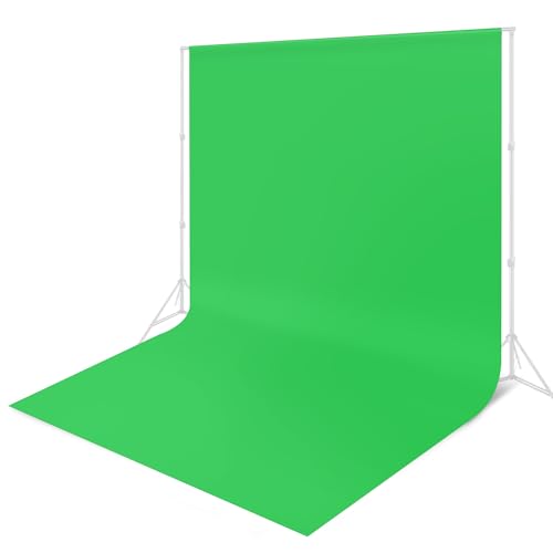 Linhedai Green Backdrop - 10 x 20 ft, Green Screen for Photography & Video Recording, High Density Polyester Fabric