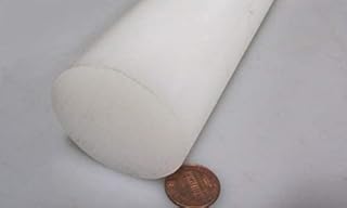 White HDPE (High Density Polyethylene) Round Rod 1.75