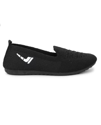 Image of ELECANT Lightweight Active Wear Knitted Slip-on Comfortable Casual Flat Ballies Shoes Women