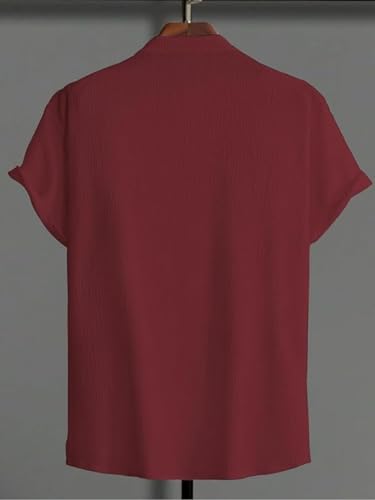Image of Leriya Fashion Tshirt for Man | T Shirt for Mans | Mens TShirt's | Collarless T- Shirt for Mens | Half Sleeve Tshirt for Men (Available in Plus Sizes) Polycotton, Regular Fit