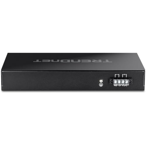 Image of TRENDnet 26-Port Hardened Industrial Gigabit PoE+ Rackmount Switch, TI-RP262, 24 x Gigabit PoE+ Ports, 2 x Gigabit SFP Ports, Lifetime Protection, Black