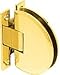 CRL Gold Plated Classique 037 Series Wall Mount Standard Back Plate Hinge - CLA037GP
