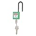 Safety Padlock Set 10PCS 38mm Nylon Insulated Lock, Purple - Durable Non - Conductive Material, Industrial Use for Factories and Hospitals (Green)