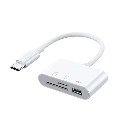 3in1 TY>pe C }CN A_v^[ TF CF SD [J[h[_[ USB-C OTG C^[ RpNgtbVp(WHITE)