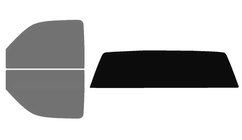 The Tint Effect Precut Window Tint Kit Compatible with Chevrolet Silverado 2500 Regular 2-Door Cab Truck (2000-2007)(Full Truck 45% Front / 5% Rear and Solid Rear) Automotive Film