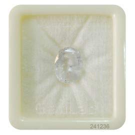 Saphir blanc de Ceylan véritable pierre Pukhraj ovale WSP057 - 2