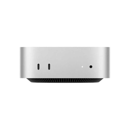 Apple Mac mini Desktop-PC mit M4 Chip, 10-Core CPU und 10-Core GPU - 16GB Unified Speicher, 256GB SSD Speicher, Gigabit Ethernet, kompatibel mit iPhone/iPad