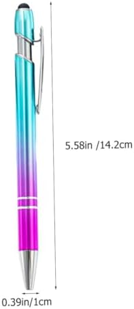 NUOBESTY 6 parçalı tükenmez kalem, yaratıcı tasarım, taşınabilir yazı gereçleri, ofis ve ev için, şık dokunmatik ekran kalemi, günlük uygulamalar için - Görsel 5