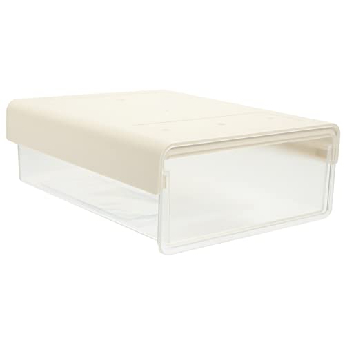 Hohopeti Organizador para debajo de la mesa para escritorio, cajón autoadhesivo, caja de almacenamiento oculta para suministros de oficina, solución de almacenamiento multifuncional para sala de estar