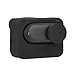 BTG Silicone Protective Cover with Lens Cap for Insta360 Go 3S Accessories Silicone Case Housing (Black)