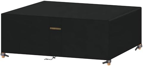 VANSHEIM Abdeckung für Gartenmöbel Wasserdicht 220x120x71cm Tischabdeckung | Abdeckhauben für Möbelsets,Winterfest Abdeckplane Gartenmöbel Schutzhülle für Gartenlounge Sitzgruppe G