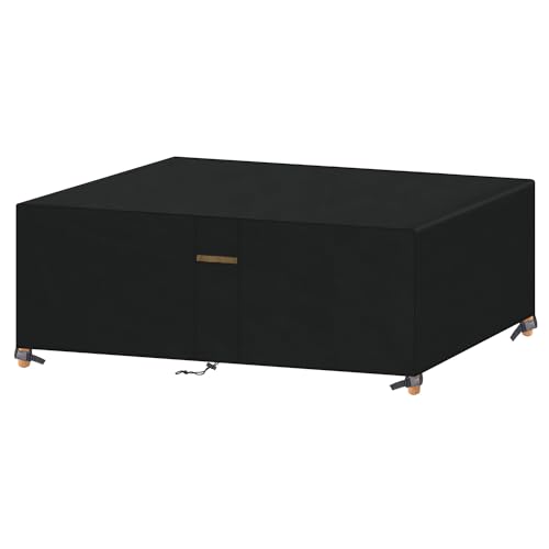 VANSHEIM Housse de Protection Exterieur pour Table et Chaise de Jardin Imperméable - Housse D'hivernage 220x120x71cm