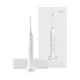 ARU Sonic Toothbrush Starter Kit with Customizable Modes and 2 Minute Timer, ADA-Approved Electric Toothbrush for Adults, Soft Toothbrush for Gums, 45+ Days Battery, Travel Case, Arctic White