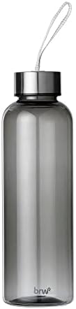 Garrafa Plástica com Alça na Tampa 500ml Cinza, BRW