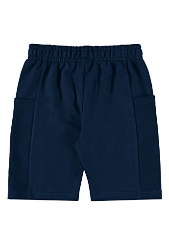 Bermuda Menino em Moletom, Quimby, Meninos, AZUL ESCURO, 04