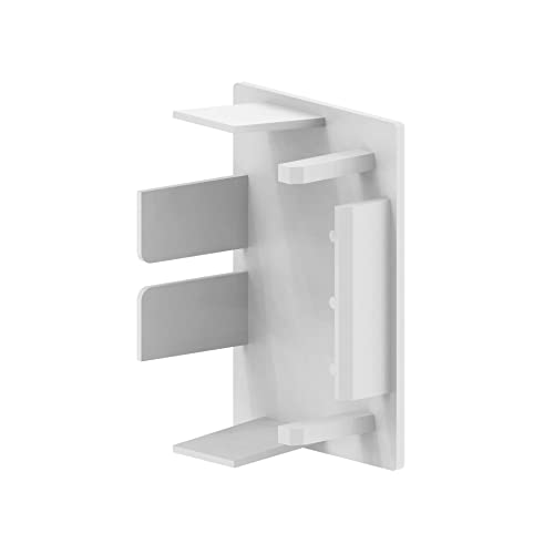 Habengut | Endkappen für die Montage des Kabelkanals 40x60 mm, Weiß