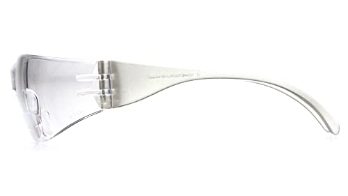 Pyramex Safety Intruder Reader Bifocals Clear Frame With Clear Lens (3 Pair) (Clear + 2.0 Lens) #TOP2