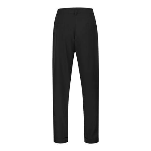 Dress Pants for Men Wide Leg Pleated Front Flat Suit Pants Baggy Straight Leg Trousers Work Casual Wedding Clothes3