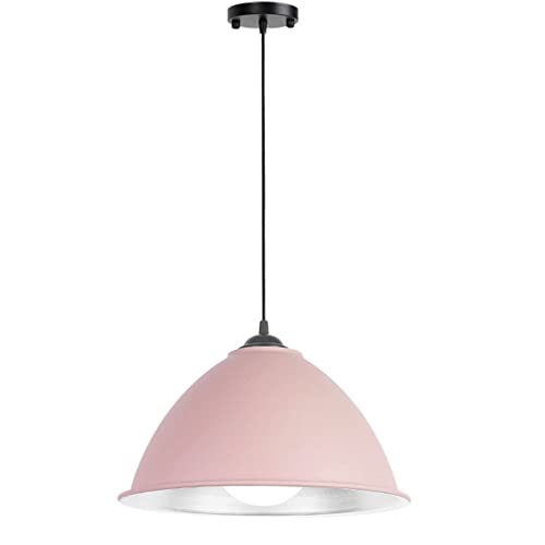 Lámpara colgante de cono de metal E27 para techo de cocina y comedor JXIN