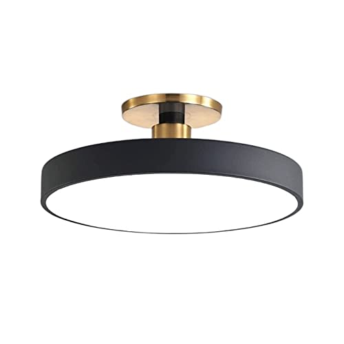 Plafonnier LED moderne pour couloir et balcon encastré noir acrylique