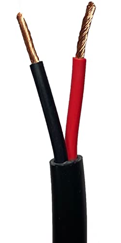 10m - Outdoor Rated Speaker Cable Wire 1.5mm² - Copper Clad Aluminium (CCA) - 2 Core Double Insulated Flex Reel – External Garden Hi-Fi & 100V Speakers