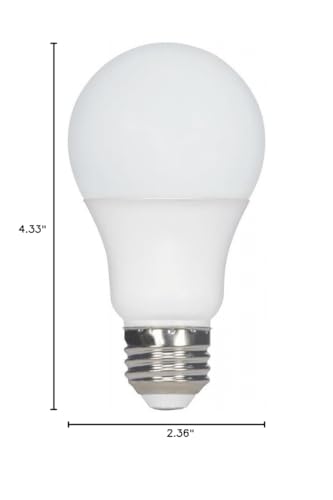 Satco 11402 5.8W LED A19 Light Bulb, 40W Replacement, 2700K Warm White, 450 Lumens
