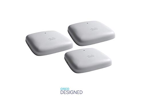 Image of Cisco Business 240AC Wi-Fi Access Point | 802.11ac | 4x4 | 2 GbE Ports | Ceiling Mount | 3 Pack Bundle | Limited Lifetime Protection (3-CBW240AC-D)