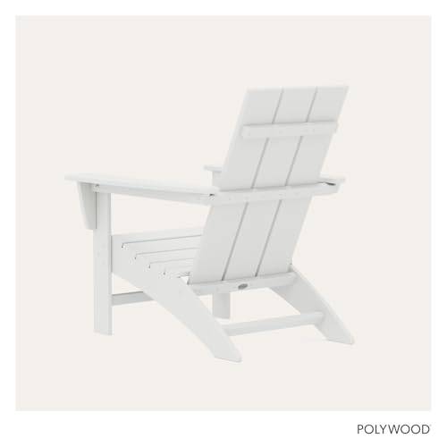 Image of POLYWOOD AD420WH Modern Adirondack Chair, White