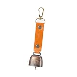 QUILSTM Campanelli eolici portatili Loud Bear Bell, zaini che offrono la funzione di silenzio immediato per la pace durante le avventure all'aperto, ciondolo per tenda con
