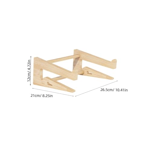 Base de madera para laptop PRETYZOOM para 12-14.7 pulg miniatura 2