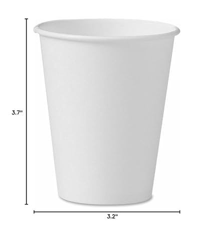 Solo 378W-2050 8 oz White SSP Paper Hot Cup (Case of 1000)