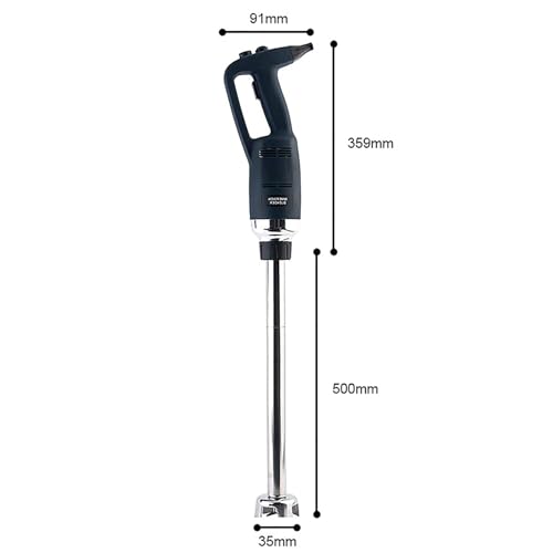 500W Powerful Hand Blender, Electric Stick Blender, Speed 4000RPM to 16000RPM Adjustable, 304 Food-Grade Stainless Steel Material and Prevents Splashing Design, for Food, Vegetables, Soup 5