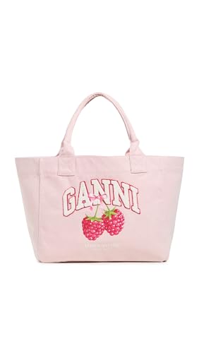 Bolso tote trapezoidal mediano para mujer Ganni miniatura 1