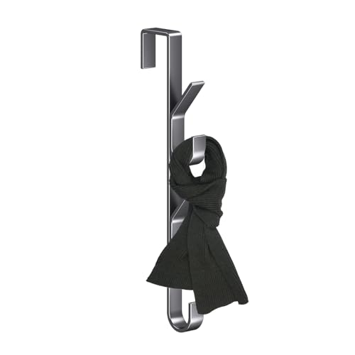 Ganchos sobre la puerta, gancho en la parte posterior de la puerta - Ganchos resistentes de acero al carbono sobre la,Percha multifuncional, gancho de almacenamiento para ropa, sombreros, paraguas