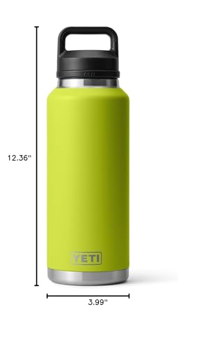 Image of YETI Rambler 46 oz Bottle, Leakproof, Vacuum Insulated, Stainless Steel with Chug Cap, Chartreuse