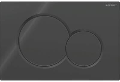 115.770.DW Gloss Jet Black Sigma Dual Flush Plate for UP300