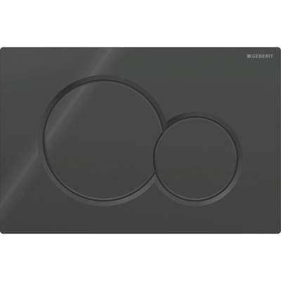 115.770.DW Gloss Jet Black Sigma Dual Flush Plate for UP300