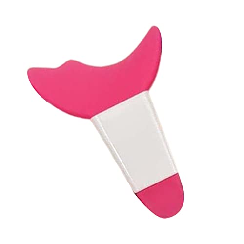 アイライナーツール多機能アイメイクツール初心者女性まつげシールド赤、白ハンドル, ローズ赤色, 6.9x5cm