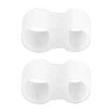 2pcs Silicone Toe Separator Correttore Regolabile Fit Tutto il Giorno Comfort Invisibile Per Scarpe Strette Separatore Della Punta Ergonomico Per Uomo/Donna