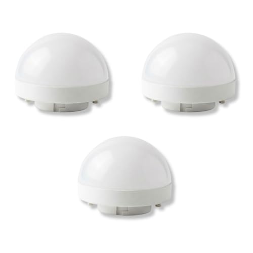 Area illumina – Kit 3 Lampadine LED GX53 11W a Cupola 74x54mm, 360°, 3000K Luce Calda / 4000K Luce Naturale, 1059–1154 lm, CRI 84, Casa e Ufficio (Calda 3000K)