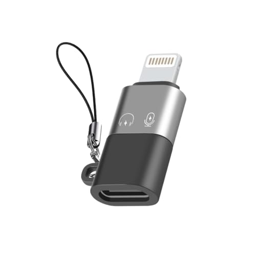 Image of Type C Female to Lightning Male Adapter with Thread, OTG for iPhone Connector Extender Convertor Compatible with All iOS Devices (iOS 13 or Above)