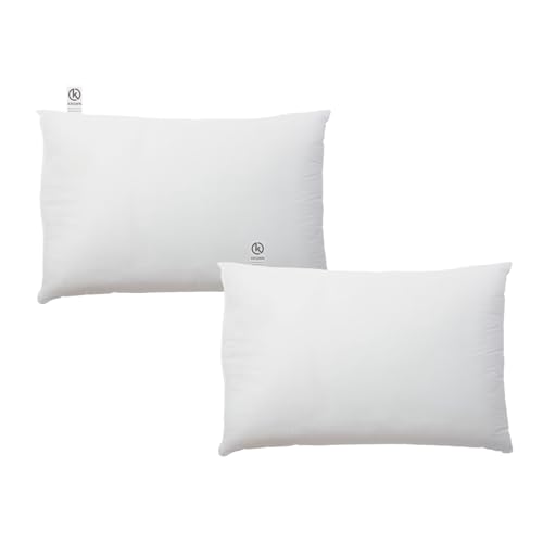 KROWN - Relleno de Cojín AllKomfy con Fibra Hueca Siliconada de Alta Recuperación - Suavidad, Esponjosidad y Libre de Alergias para Casa, Dormitorio y Salón (Pack de 2, 50x70cm)