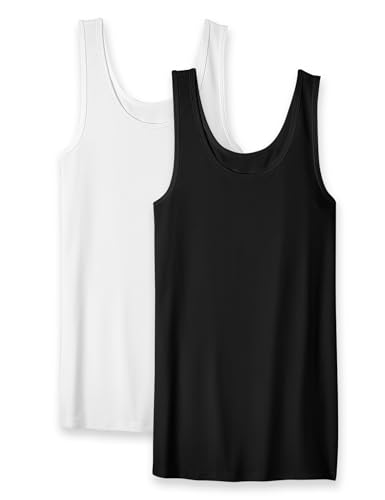 La mejor comparación de Camisetas sin mangas para Mujer para comprar online. 43 VIOPY Tank Top Mujer 2 Piezas Sin Mangas Ajustada Blusas Básicas de Tirantes con Cuello Redondo Camisetas Skims Deportivas para Yoga Casual Sexy Y2K