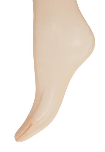 Image of Wolford Individual 10 Control Top Tights For Women Sheer Support Pantyhose Waist Sculpting Cotton Gusset Soft Waistband