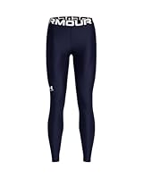 Under Armour Women/'s Heat Gear Legging, Quick-Drying and Breathable Women/'s Gym Gear, Ladies/' Leggings with 4-Way Stretch Fabric,Midnight Navy / / White,XS