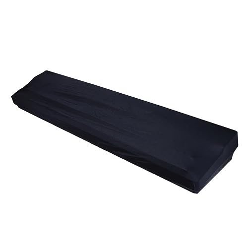 HANABASS Key Elastic Keyboard Cover Durable Protective Cover for Electric Piano Cover for Pianos Convenient Drawstring Design Black