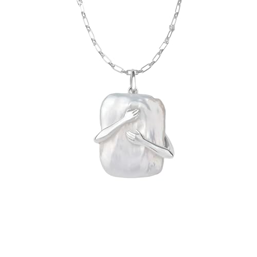 Collier câlin en argent sterling 925 pour femmes et hommes
