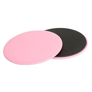 Exercise Core Sliders, 2 Pcs Pink 6.7 Inch Workout Slider for Yoga, Push-up and Sports
