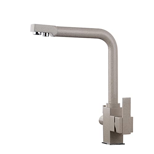 Pur robinets de filtre à eau potable pour mitigeur cuisine eau froide chaude noir